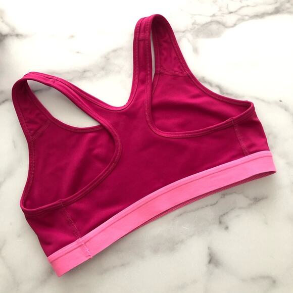 Nike Dri-Fit snake print logo pink fuchsia magenta racerback sports bra - Picture 3 of 7